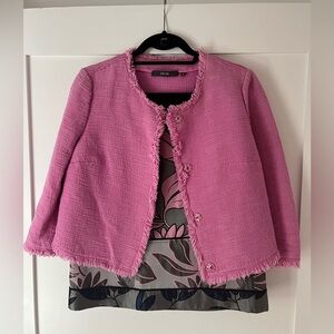 Per Se by Carlisle Pink Jacket and Floral Skirt